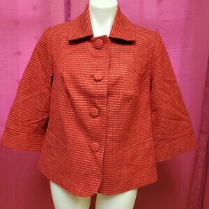 #239 Lane Bryant Red Dress Jacket Blazer Size 14